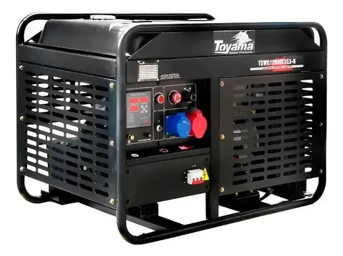 Gerador Diesel Trifásico 12,5kVA Elétrico AVR 380V Toyama TDWG12000CXE3-N