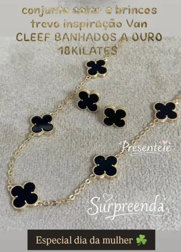 KIT TREVO VIRGÍNIA INSPIRAÇÃO VAN CLEEF 