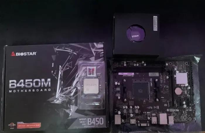 Kit Ryzen 5 3600 + Placa Mãe B450MHP - 4 Meses de Uso - Estado de Novo