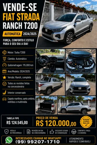 Fiat Strada Ranch 1.0 Flex Turbo CD Aut. 2025