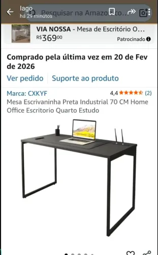 Vendo escrivaninha. Nunca usada