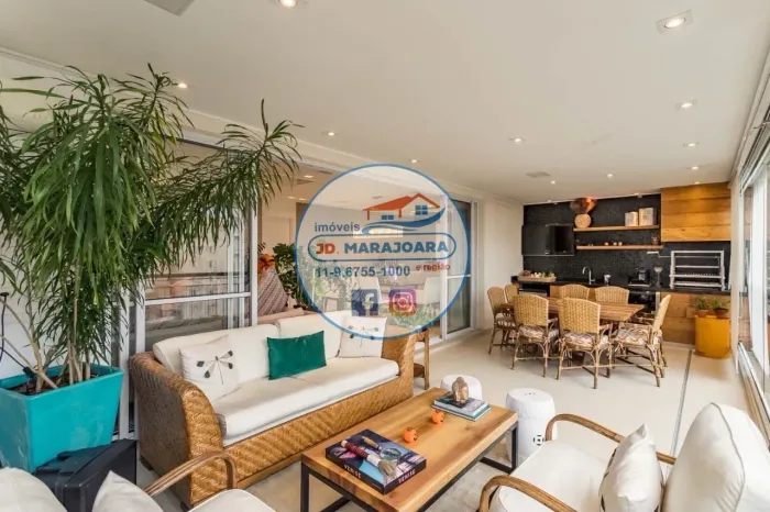 Apartamento a venda na Vila Mascote com 4 dorms, 3 suítes, 4 vagas, 202m², varanda gourmet