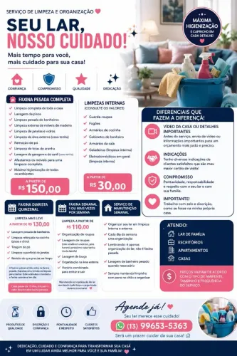 Serviços de faxina , ótimas indicações