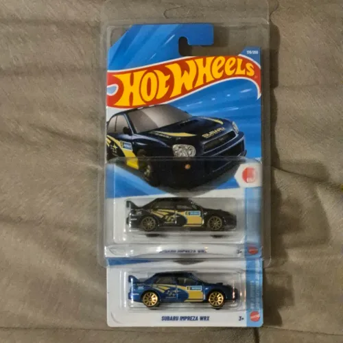 Hot Wheels Subaru Impreza WRX STH + Normal - Super Treasure Hunt - Duo