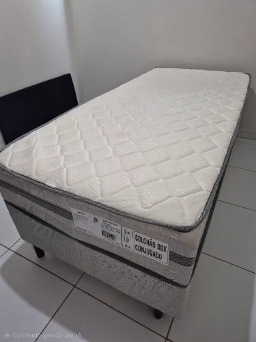 Cama Box Conjugada Solteiro Reconflex Espuma com Cama Auxiliar - 65x88x188cm Elos