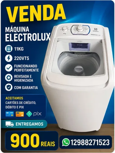Máquina Electrolux 11kg
