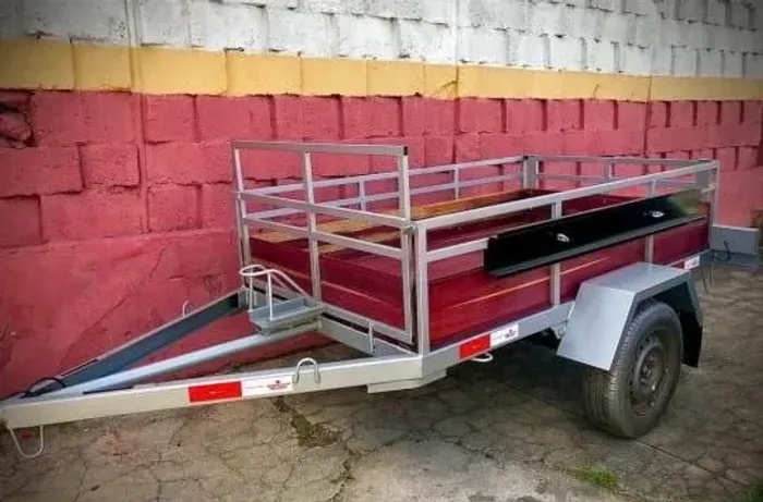 Carretinha Zero sem uso! Mista Carga e Moto 