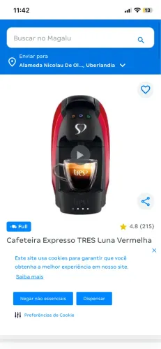 Cafeteira 3 corações