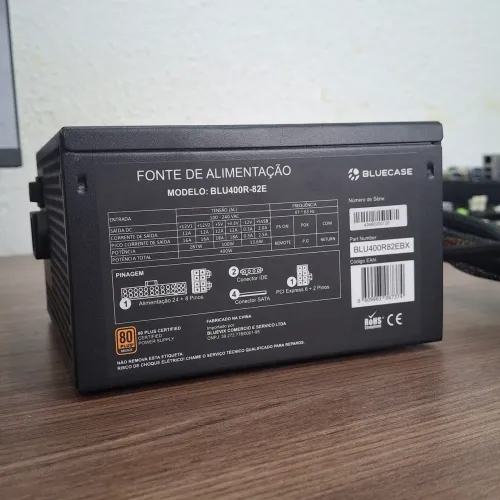 Fonte Bluecase 400w 80 Plus Bronze - Aceito cartão e entrego