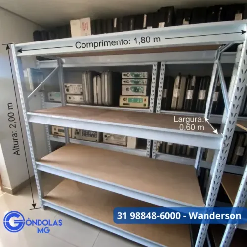 Prateleira para estoque mini porta pallet