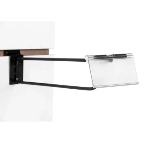 Kit Ganchos Painel Canaletado Preto em Aço - 50 unidadess