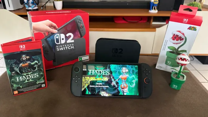 Nintendo Switch 2 + Piranha Câmera + Jogo