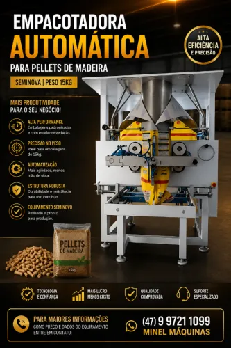 Empacotadora Automática para Pelletes de Madeira