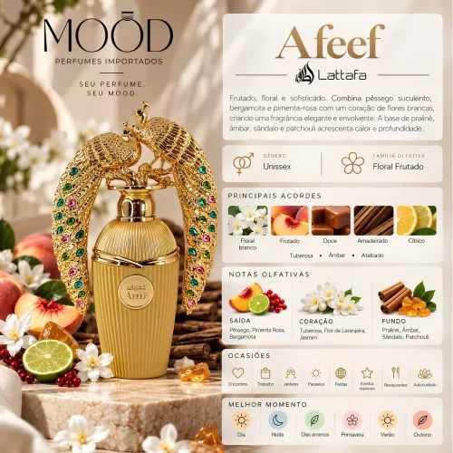 Perfume Árabe Afeef Lattafa Decant