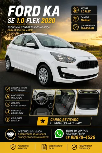 Ford KA 1.0 Se/se Plus Tivct Flex 5P 2020