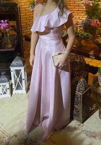 Vestido de festa rosa