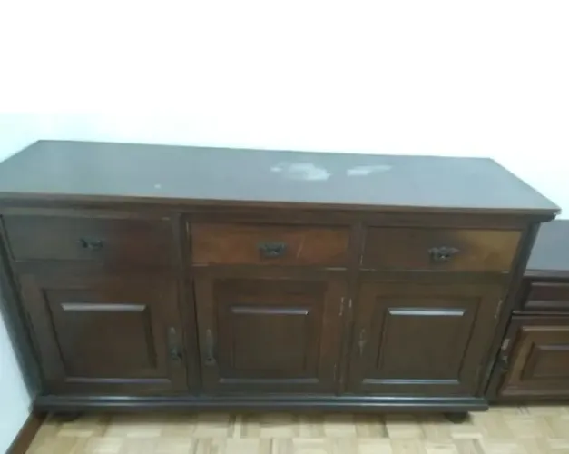BUFFET BAÚ RÚSTICO EM MADEIRA_ANTIGUIDADE/PAGT EM DINHEIRO NO ATO DA ENTREGA!