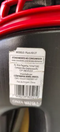 Cadeirinha infantil Pluris KX-27