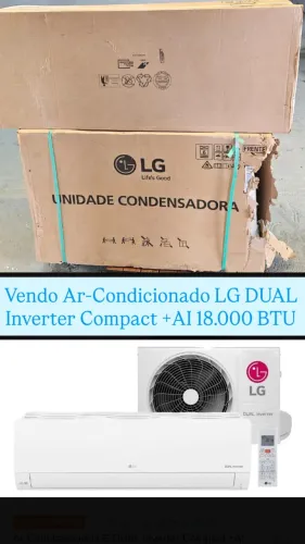 Ar-Condicionado LG DUAL Inverter Compact +AI 18.000 BTU