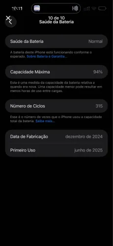 iPhone 16PM apenas 1 ano de uso