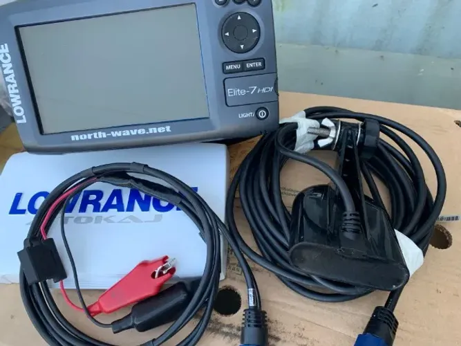 Gps Sonar Lowrance Elite 7 Hdi +carta Navionics +transducer