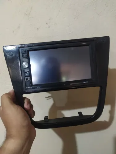 Multimídia MP5 + Moldura Gol/Saveiro G5