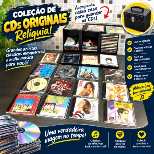CDs originais + caixa case