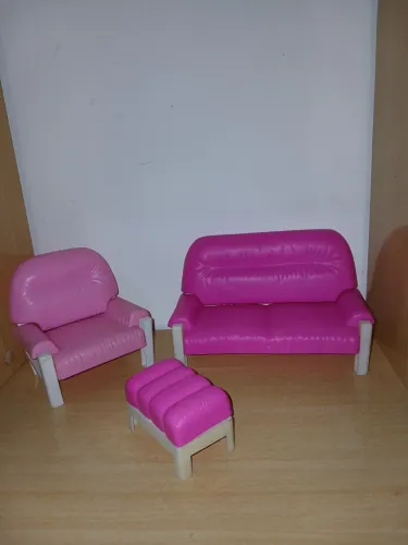 Acessório sofá para boneca barbie - antigo