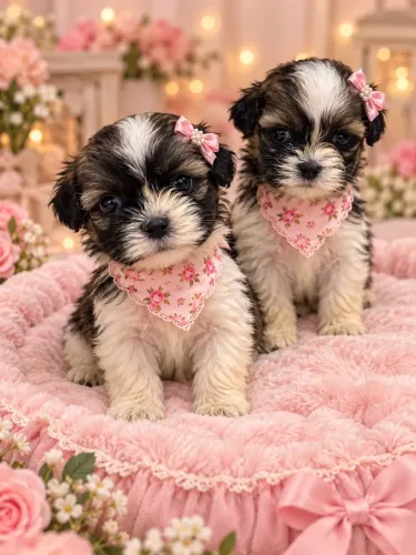 Lhasa apso fêmea filhote vacinada e vermifugada 