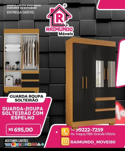 MÓVEIS NOVOS COM ENTREGA E MONTAGEM IMEDIATA E TOTALMENTE GRÁTIS!