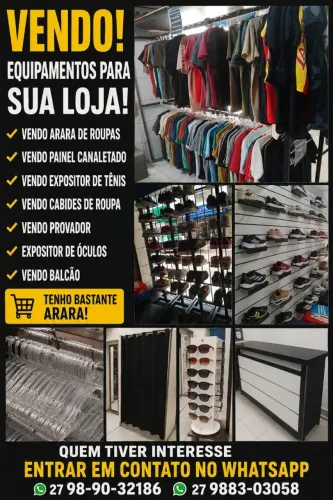 vendo moveis e expositores de loja