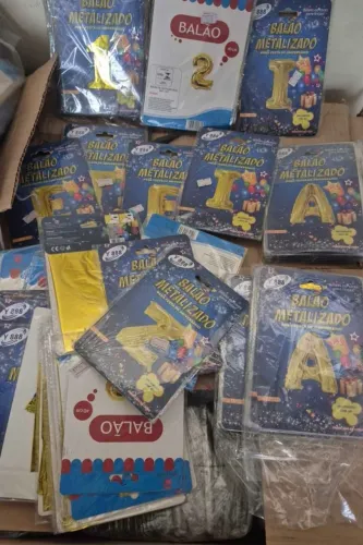 Bexigas metalizadas - 300 unidades 
