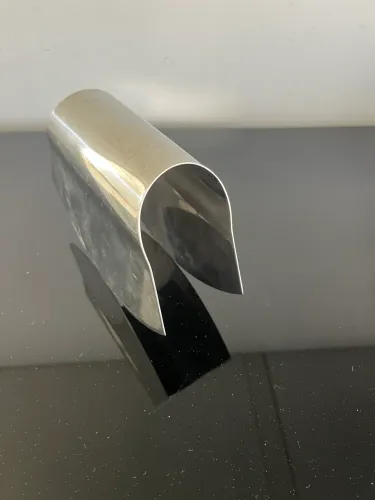 Cortador faca oval inox meia lua importado 