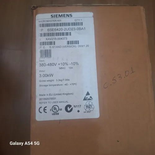 INVERSOR MICROMASTER 420 SIEMENS
