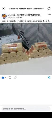 Massas de pastel caseira quero +
