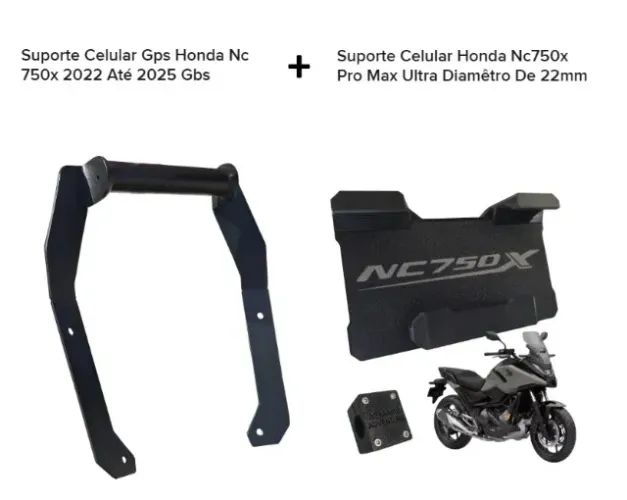 Suporte completo celular para Honda NC750x