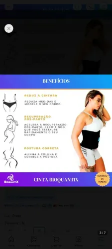 Cinta Faixa Abdominal Térmica Emagrecedora Feminina