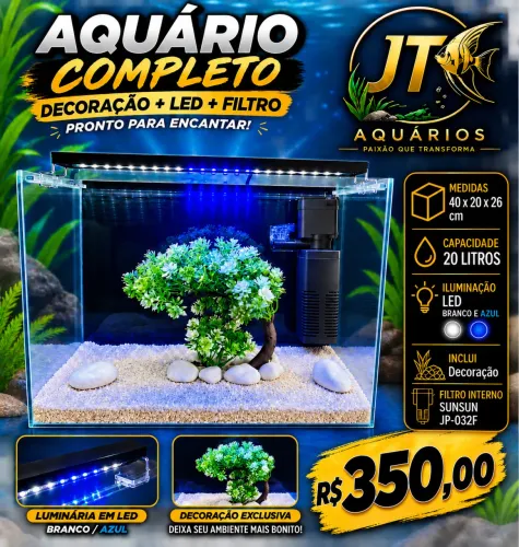 Fabricação própria de aquários