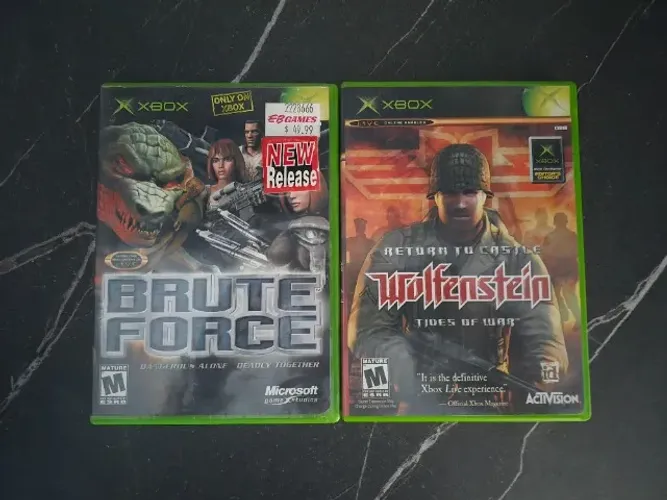 Brute Force + Return to Castle Wolfenstein Usados - XBOX LEIA A DESCRIÇÃO