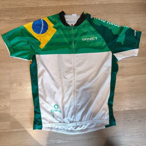 Camisa Jersey e Shorts Kit Ciclismo Bicicleta Bike Mtb Speed  Brasil Spakct