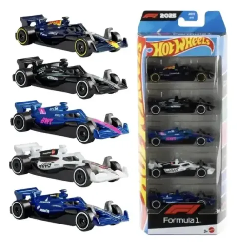 Hot Weels Fórmula 1 - Pack com 5 miniaturas (2025 ~ 2026) | 1:64