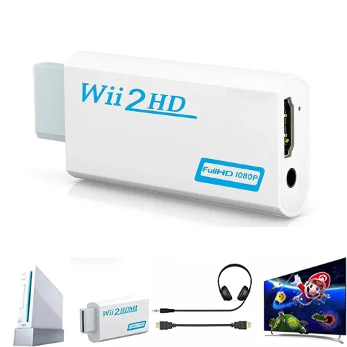 Conversor Nintendo WII Para HDMI, Full HD, 1080p - Wii2HDMI