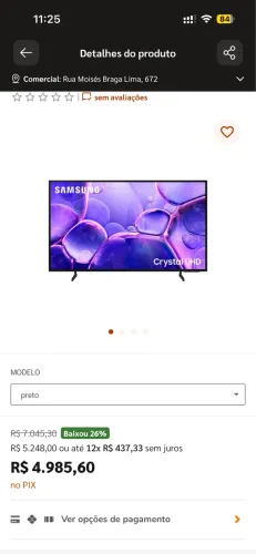 Vendo tv 75? - excelente estado. *não acompanha controle remoto.