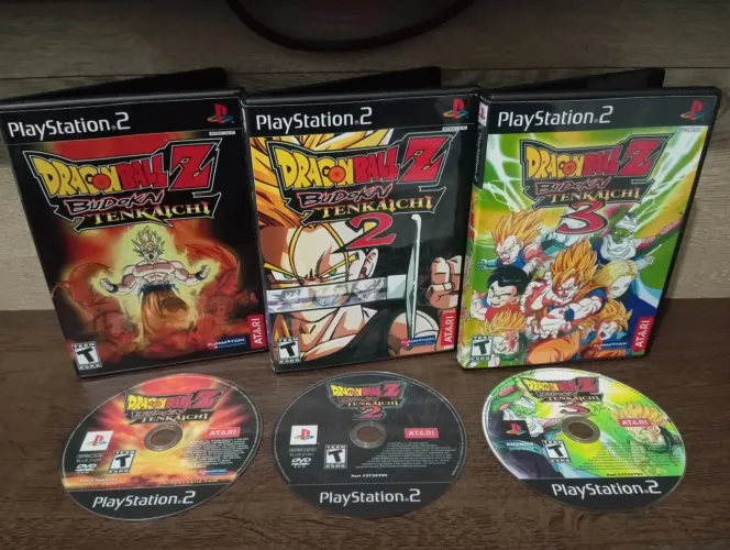 Coleção Dragon Ball Z Budokai Tenkaichi para PS2 (REPRÔ) LEIA