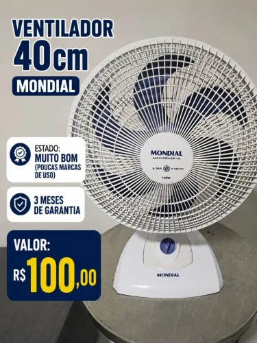 Ventilador mondial 40 cm branco