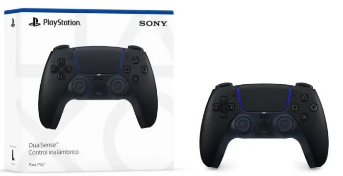 CONTROLE PS5 DUALSENSE MIDNIGHT BLACK NOVO LACRADO