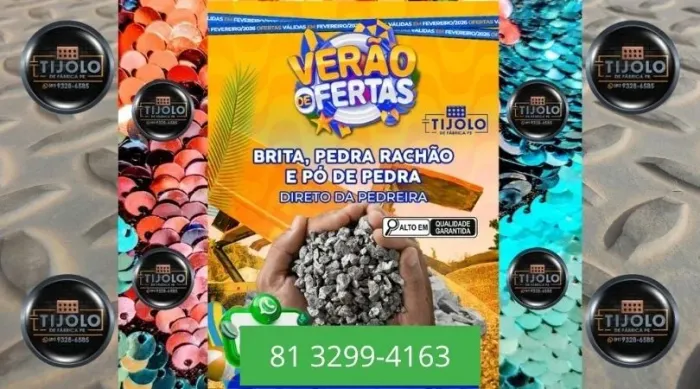 brita 6 mt direto da pedreira 