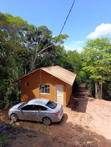 Lote 500m²com chale 7×5  130 mil