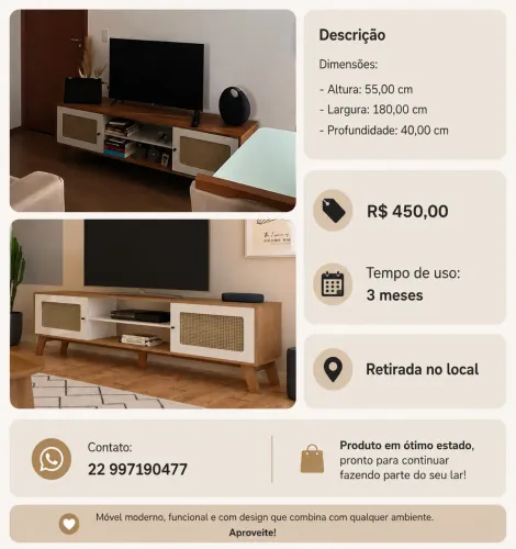 Vendo RACK por R$450,00