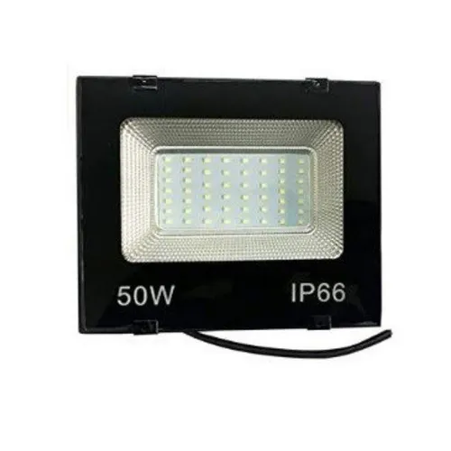 Refletor 50w Branco Frio Led SMD Bivolt a prova D'água Ambiente Externo 